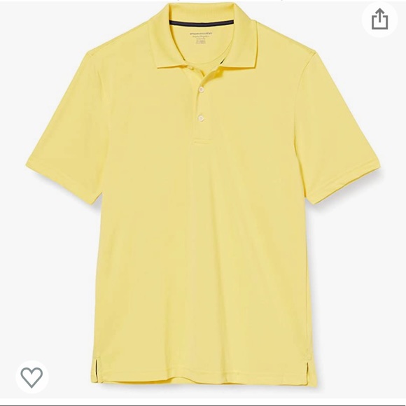Amazon Essentials Other - NWOT Amazon Essentials Men's Regular-fit Quick-Dry Golf Polo Shirt Yellow medium